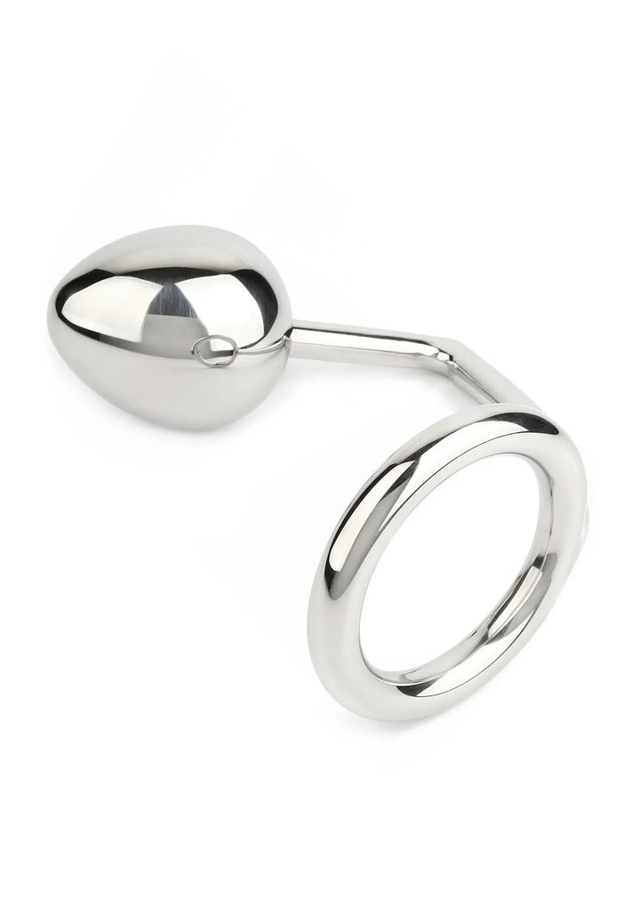 Ass Hitch Egg 50 mm / Cockring 50 mm | Cockring - Mr. Steel | SIN&LACE