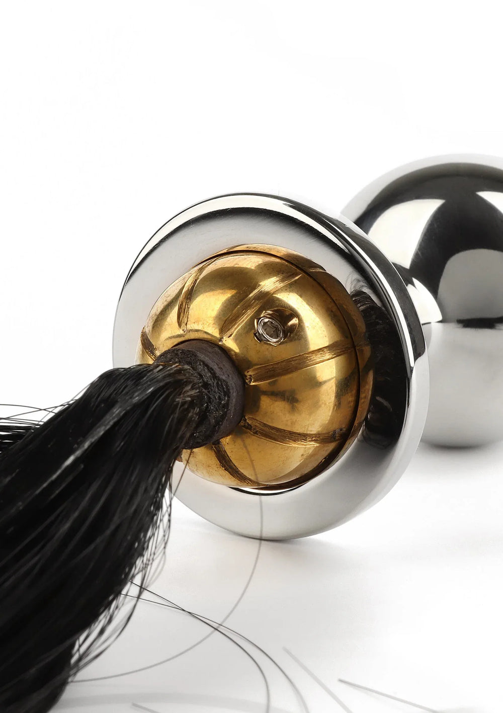 Mr. Steel Black Hair Pony Tail Rosebud | Buttplug - Mr. Steel | SIN&LACE