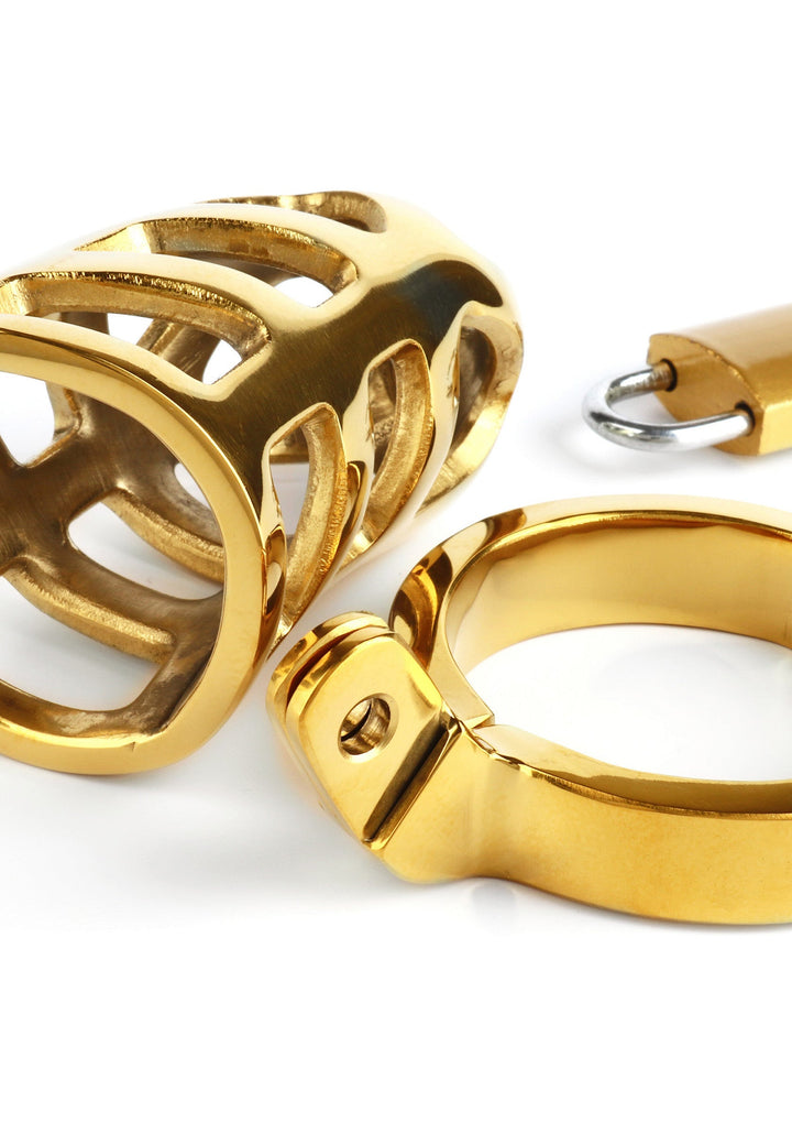 Brutal Chastity Cage Gold