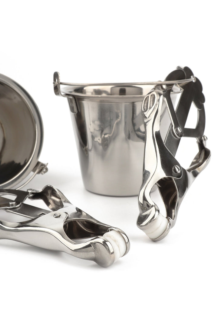 Mr. Steel Nipple Clamps with Buckets tepelklemmen