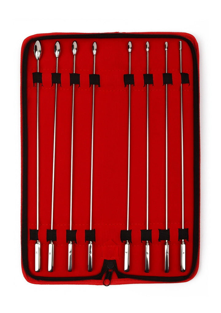 Mr. Steel Rosebud Urethral Sounds set van 8