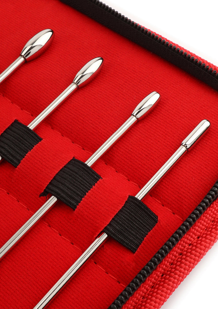 Mr. Steel Rosebud Urethral Sounds set van 8