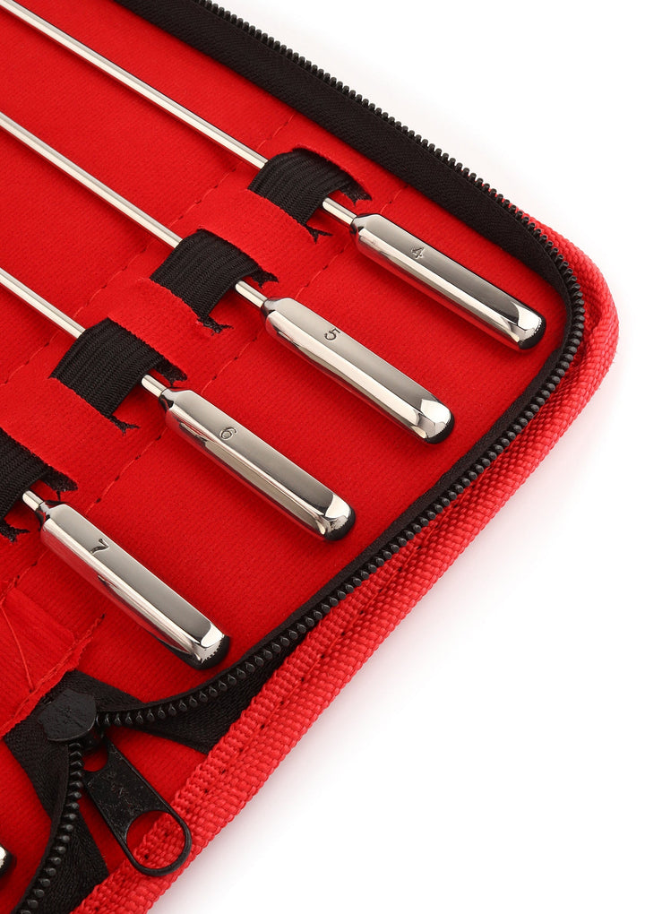 Mr. Steel Rosebud Urethral Sounds set van 8