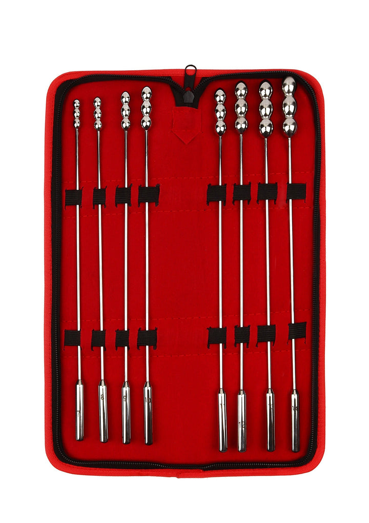 Mr. Steel Rosebud Urethral Sounds set, 8 stuks