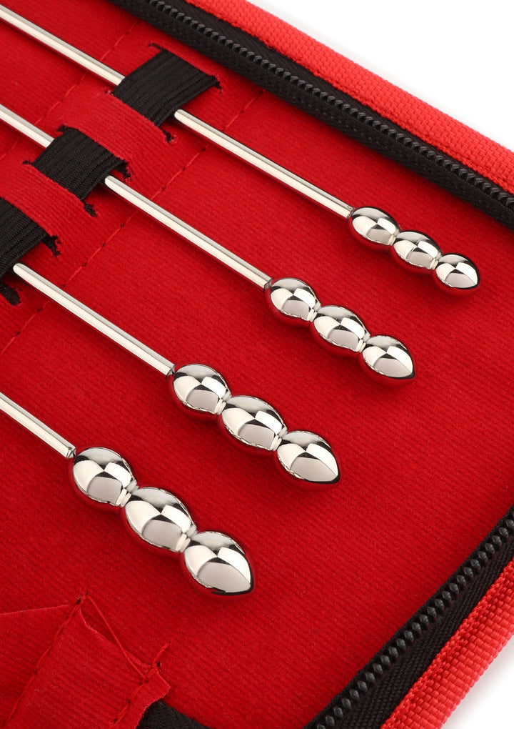 Mr. Steel Rosebud Urethral Sounds set, 8 stuks