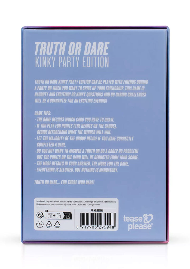 Tease & Please Truth or Dare Kinky Party Kaartspel Engelstalig - productfoto 3 | SIN&LACE