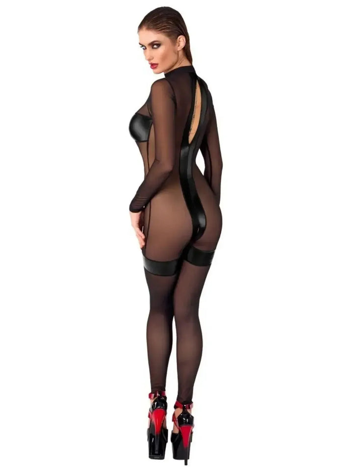 Onyx Eclipse Kruisloos Catsuit Zwart | Catsuit - Noir Handmade | SIN&LACE