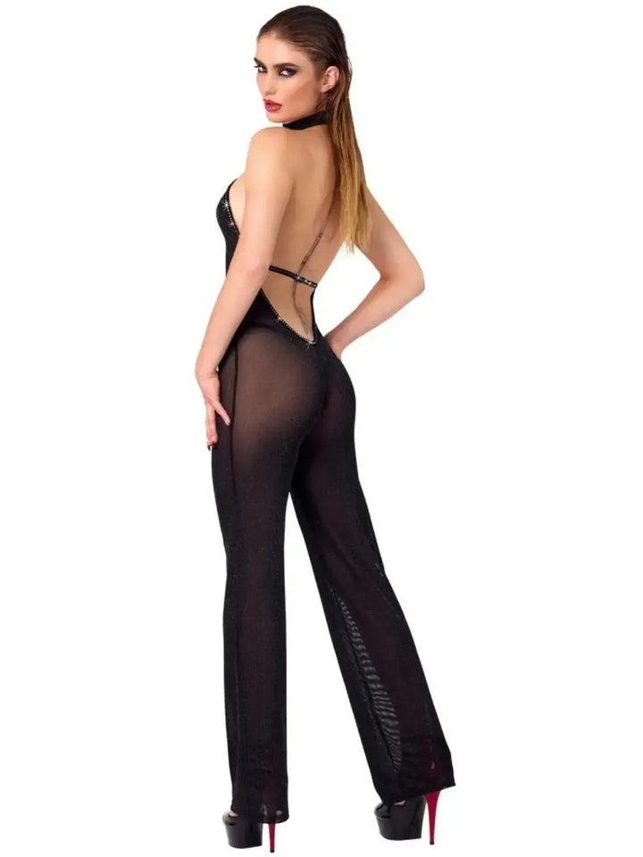 Noir Handmade Doorzichtig Jumpsuit Zwart | Jumpsuit - Noir Handmade | SIN&LACE