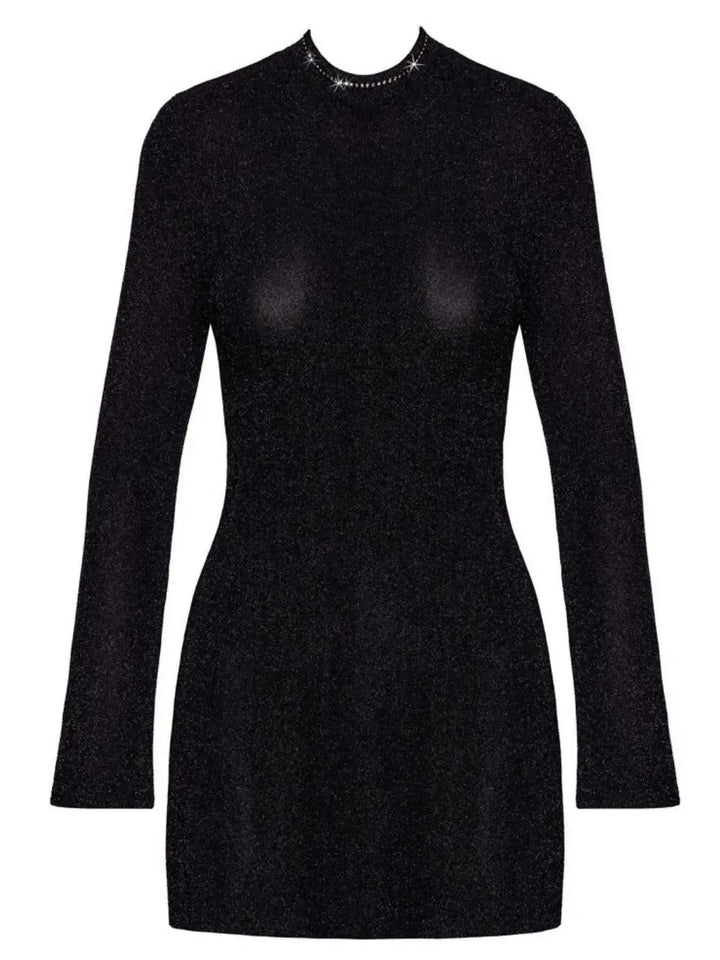 Noir Handmade Doorschijnende Mini Jurk Zwart | Jurk - Noir Handmade | SIN&LACE