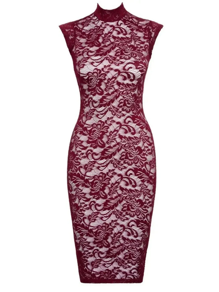 Cottelli Lingerie Rode Kanten Mini Jurk | Dress - Cottelli LINGERIE | SIN&LACE