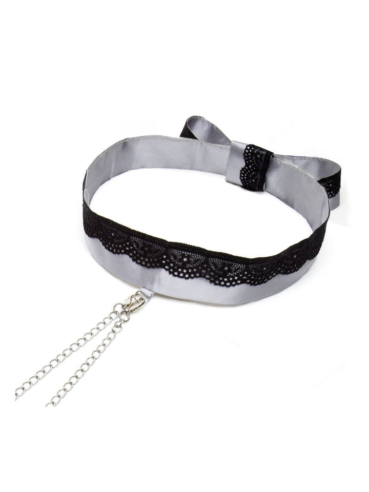 Fifty Shades Of Gray - Satijnen Collar Met Tepelklemmen