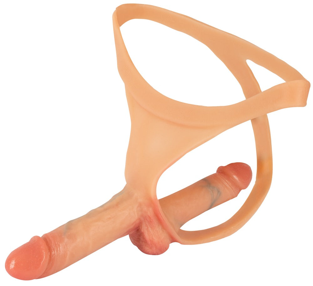 You2Toys dubbele penis string licht huidskleurig | SIN&LACE