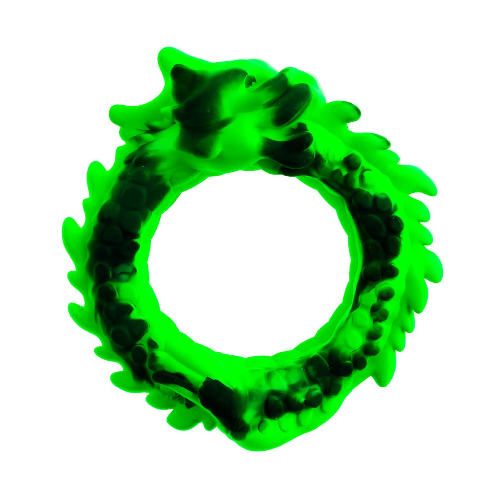 Beasty Cocks Dragon Loop cockring zwart/groen | SIN&LACE