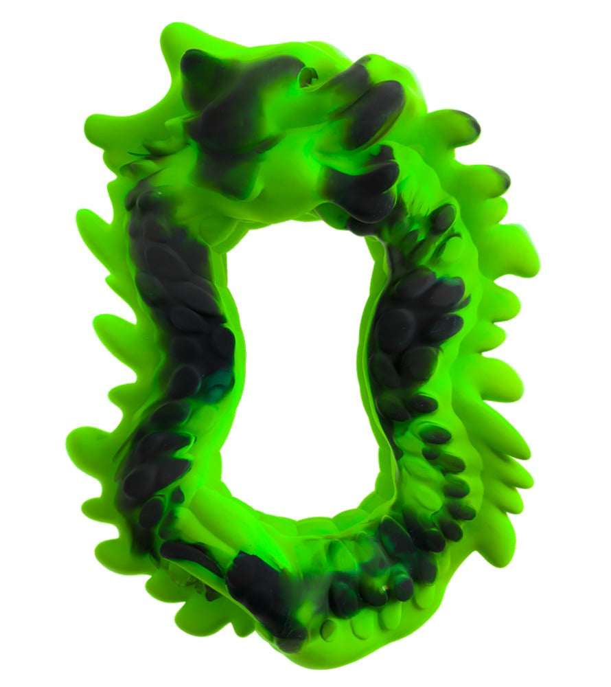 Beasty Cocks Dragon Loop cockring zwart/groen | SIN&LACE