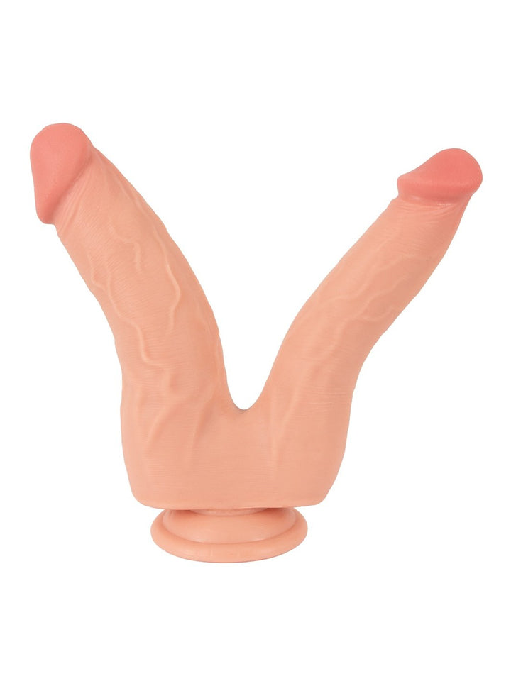 Nature Skin buigbare dubbele penetrator licht huidskleurig
