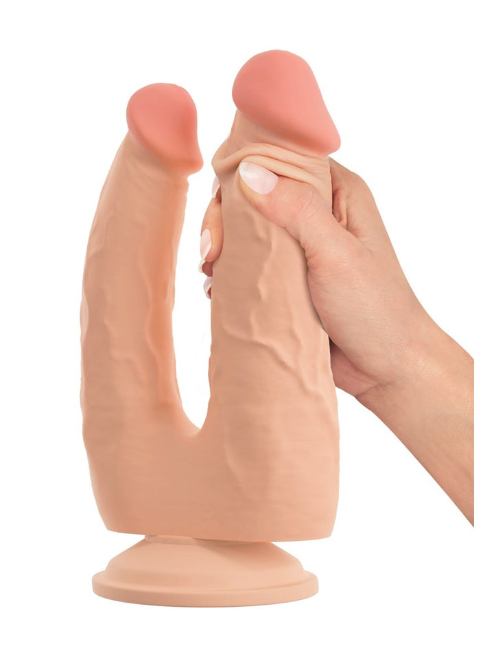 Nature Skin buigbare dubbele penetrator licht huidskleurig