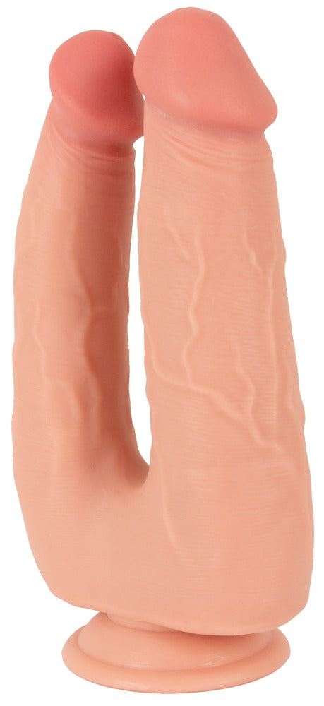 Nature Skin buigbare dubbele penetrator licht huidskleurig | SIN&LACE