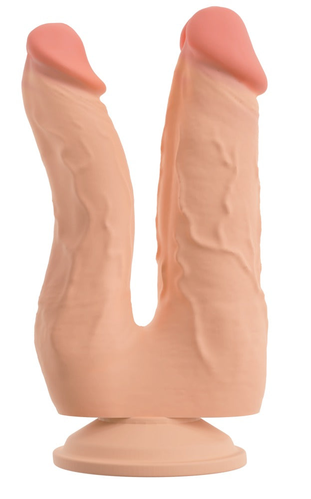 Nature Skin buigbare dubbele penetrator licht huidskleurig | SIN&LACE