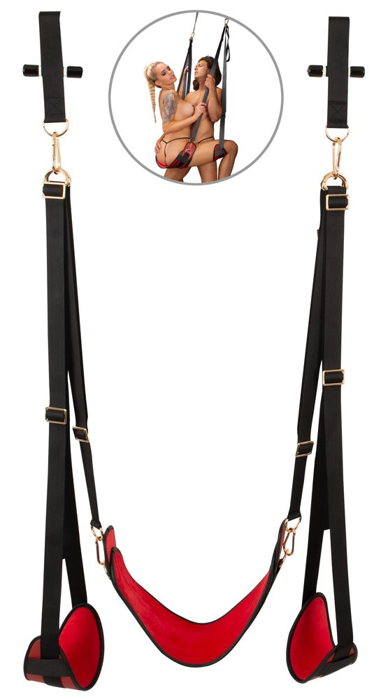 Bad Kitty deur schommel zwart/rood | SIN&LACE