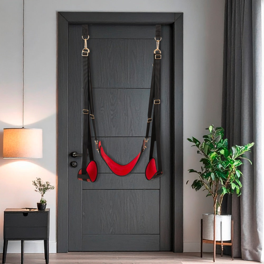 Bad Kitty deur schommel zwart/rood | SIN&LACE