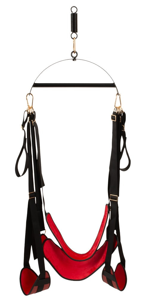 Bad Kitty seksschommel zwart/rood | SIN&LACE