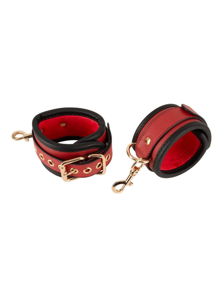 Bad Kitty nek/dij boeienset zwart/rood