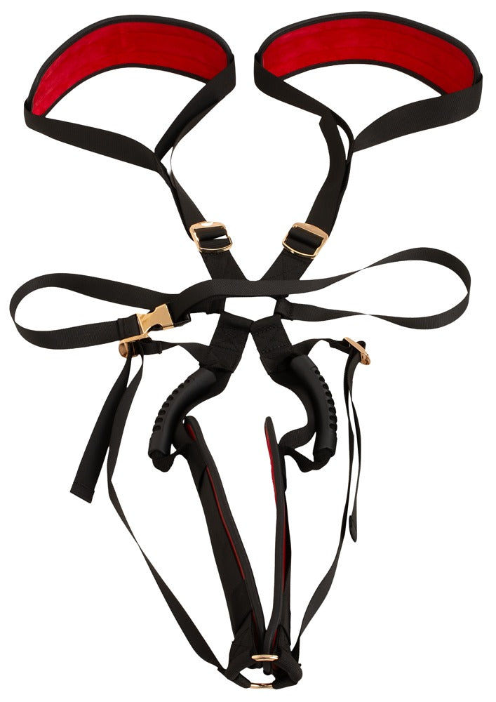 Bad Kitty body seksschommel zwart/rood | SIN&LACE