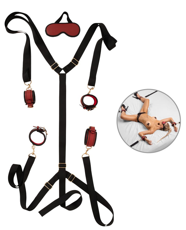 Bad Kitty bedboeien set zwart/rood | SIN&LACE