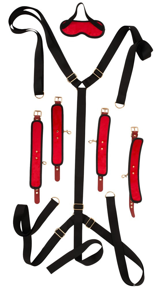 Bad Kitty bedboeien set zwart/rood | SIN&LACE