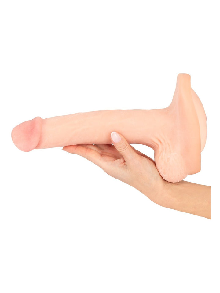 Nature Skin 3-in-1 verlengstuk, dildo en masturbator licht huidskleurig