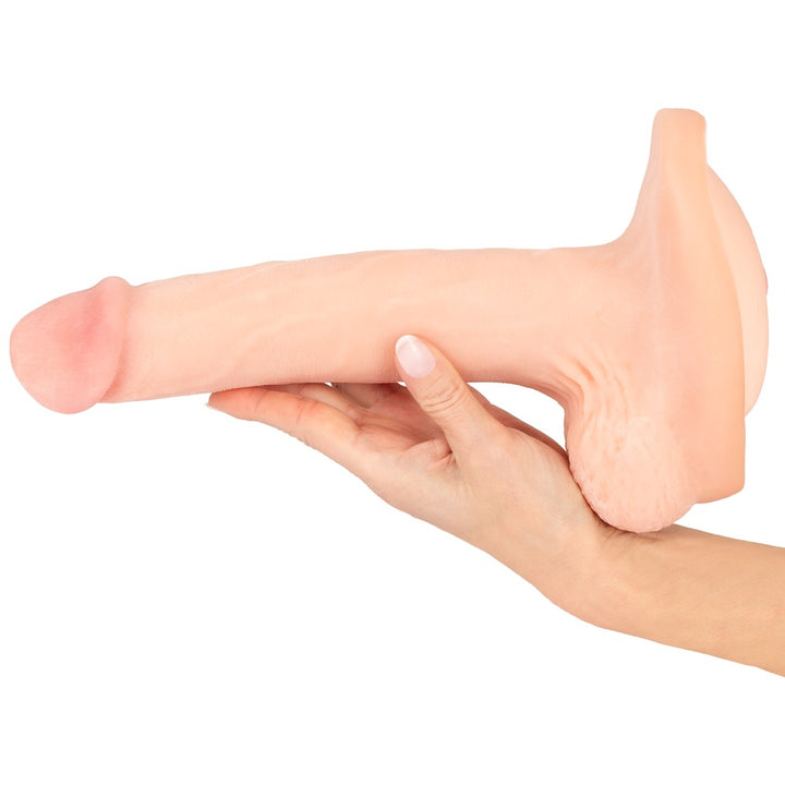 Nature Skin 3-in-1 verlengstuk, dildo en masturbator licht huidskleurig | SIN&LACE