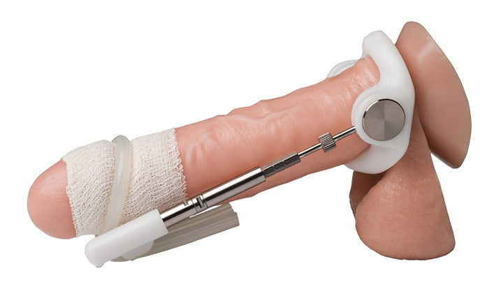 Jes-Extender Platinum penisvergroter zilver/wit | SIN&LACE