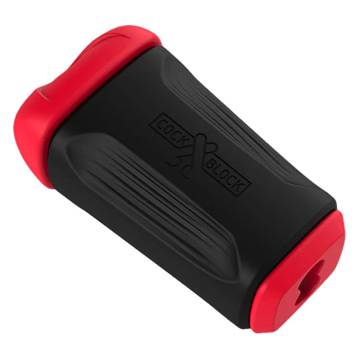 CockBlock FROT stimulator zwart/rood | SIN&LACE