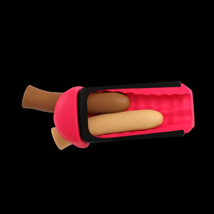 CockBlock FROT stimulator zwart/rood | SIN&LACE
