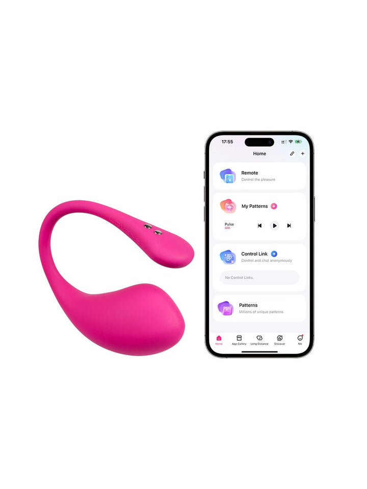Lush 3 - Vibrator ei met app - roze