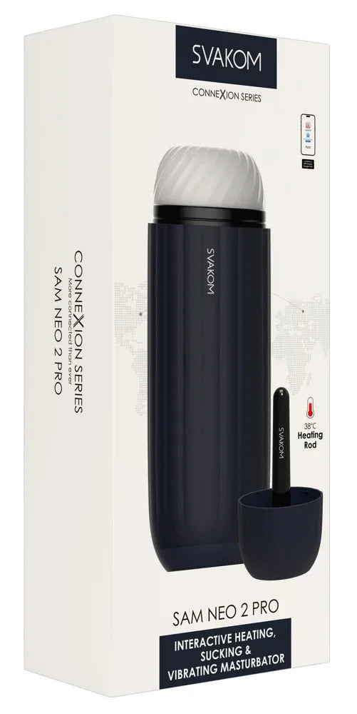 Svakom Sam Neo 2 Pro- Interactieve Masturbator met vibratie | Masturbators - Kiiroo | SIN&LACE