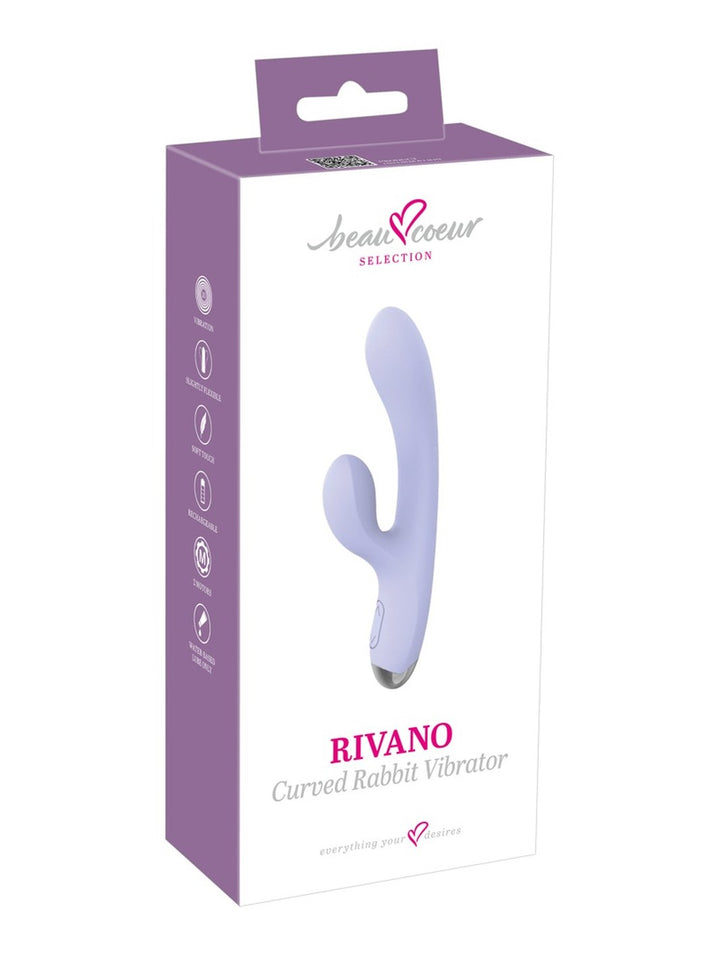 beau coeur RIVANO gebogen rabbit vibrator paars