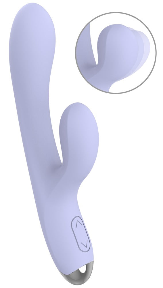 beau coeur RIVANO gebogen rabbit vibrator paars | SIN&LACE