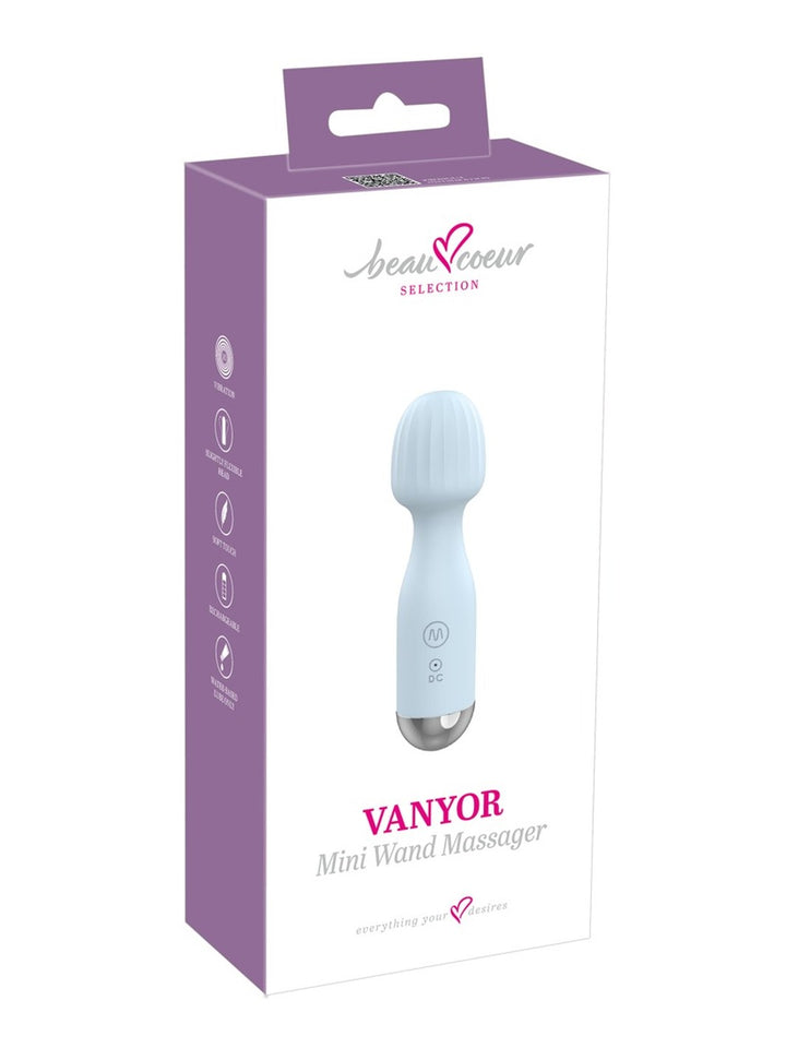 beau coeur VANYOR mini massagewand blauw
