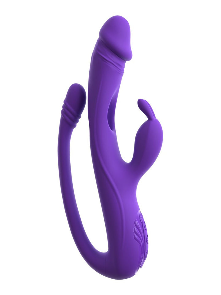 Sweet Smile rabbit vibrator met G-spot/anaal stimulator paars