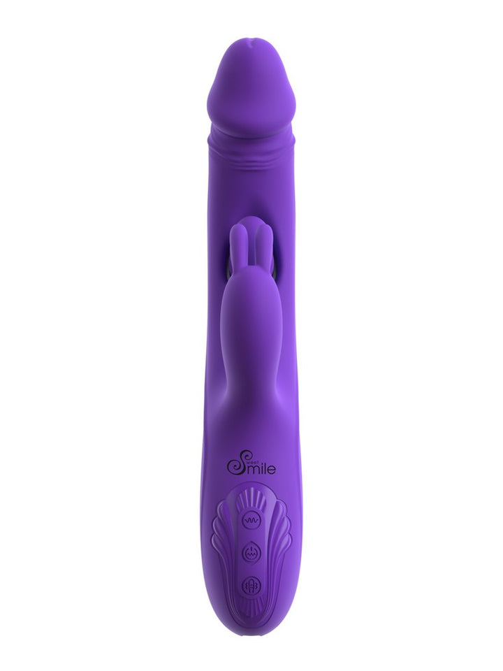 Sweet Smile rabbit vibrator met G-spot/anaal stimulator paars