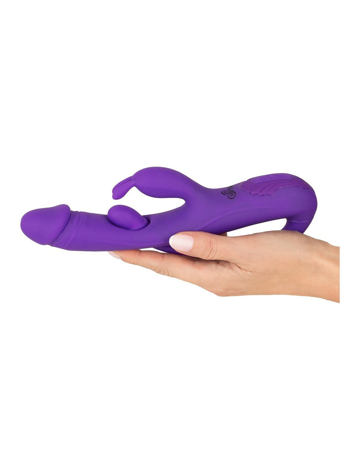 Sweet Smile rabbit vibrator met G-spot/anaal stimulator paars