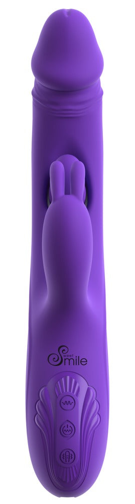 Sweet Smile rabbit vibrator met G-spot/anaal stimulator paars | SIN&LACE
