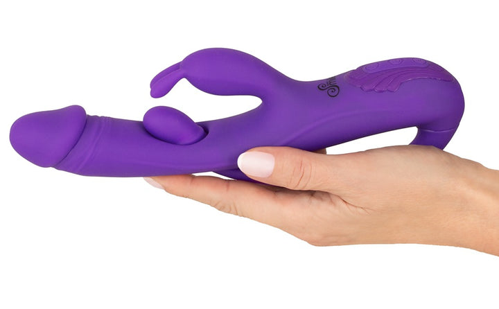 Sweet Smile rabbit vibrator met G-spot/anaal stimulator paars | SIN&LACE