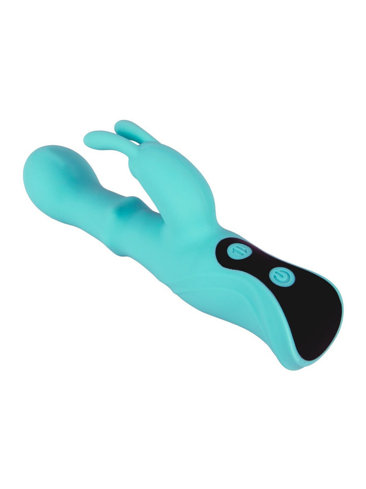 beau coeur ORIVEN schuifring rabbit vibrator turquoise
