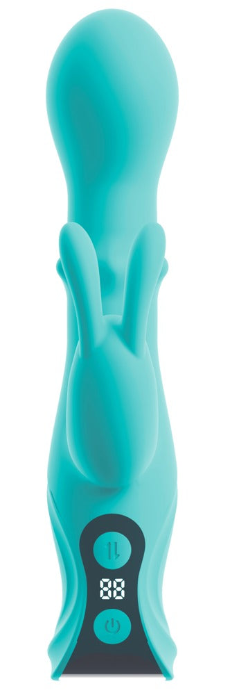 beau coeur ORIVEN schuifring rabbit vibrator turquoise | SIN&LACE