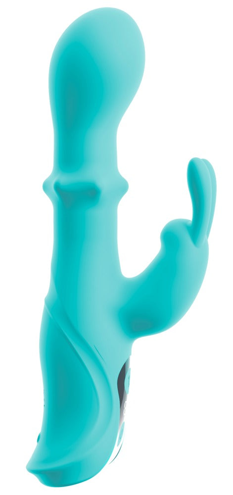 beau coeur ORIVEN schuifring rabbit vibrator turquoise | SIN&LACE