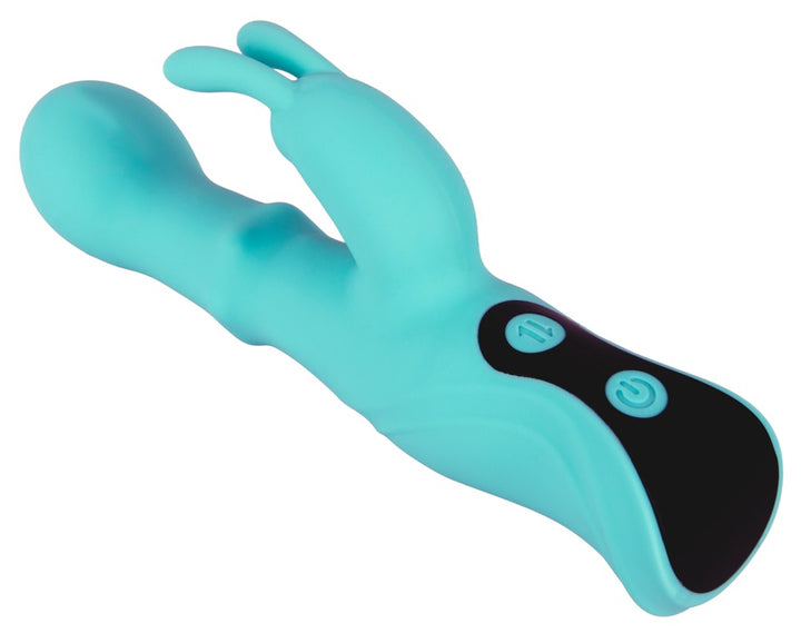 beau coeur ORIVEN schuifring rabbit vibrator turquoise | SIN&LACE