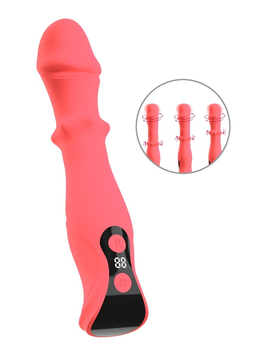 beau coeur ORYVIA schuifring vibrator felroze