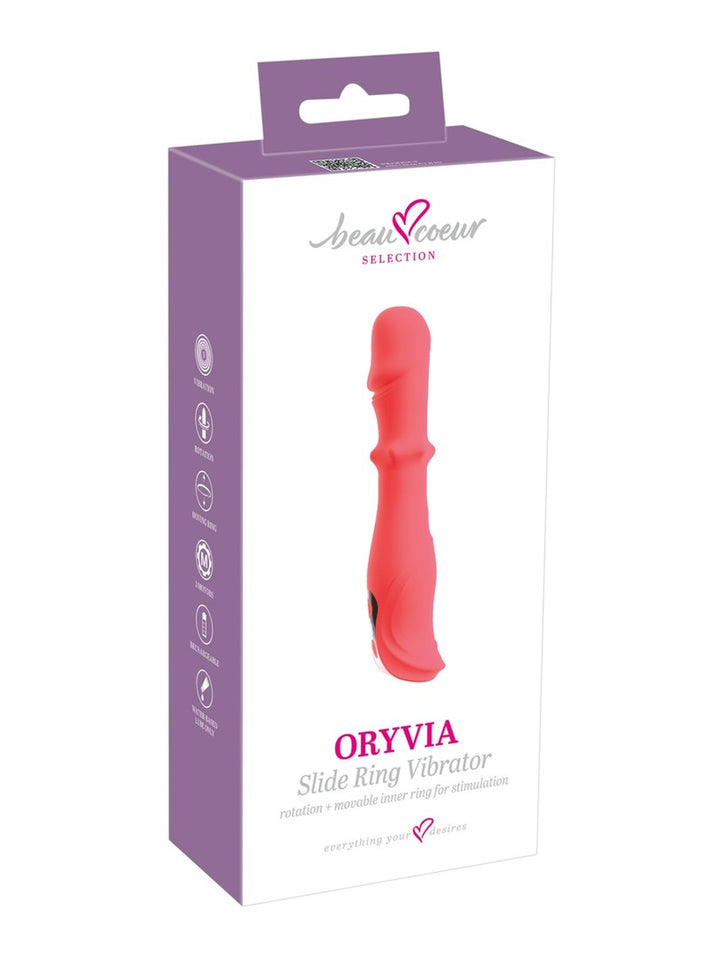 beau coeur ORYVIA schuifring vibrator felroze